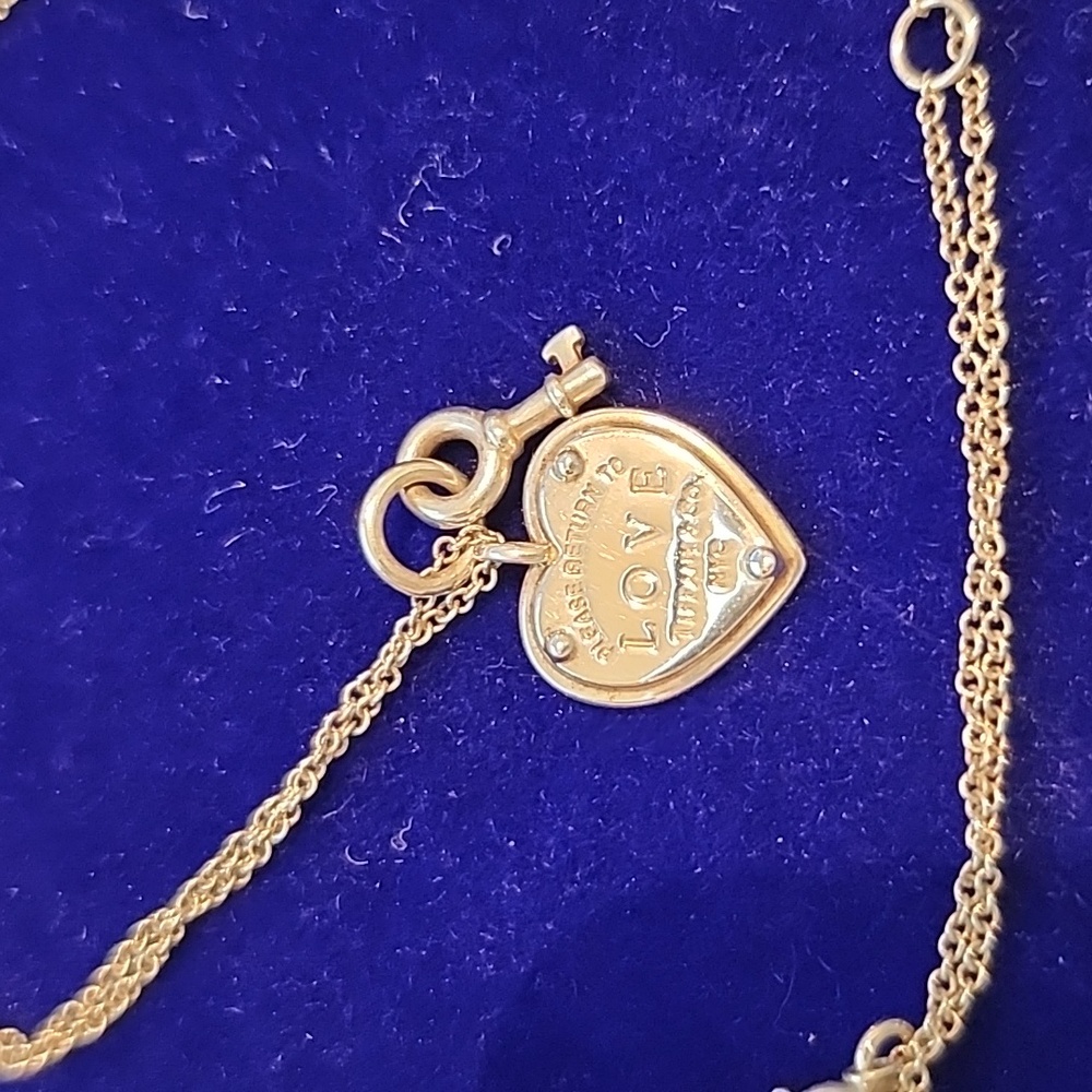 Tiffany & Co RTT Love Heart Key Necklace